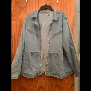 Stunning Crazy Train Denim Studded Jacket